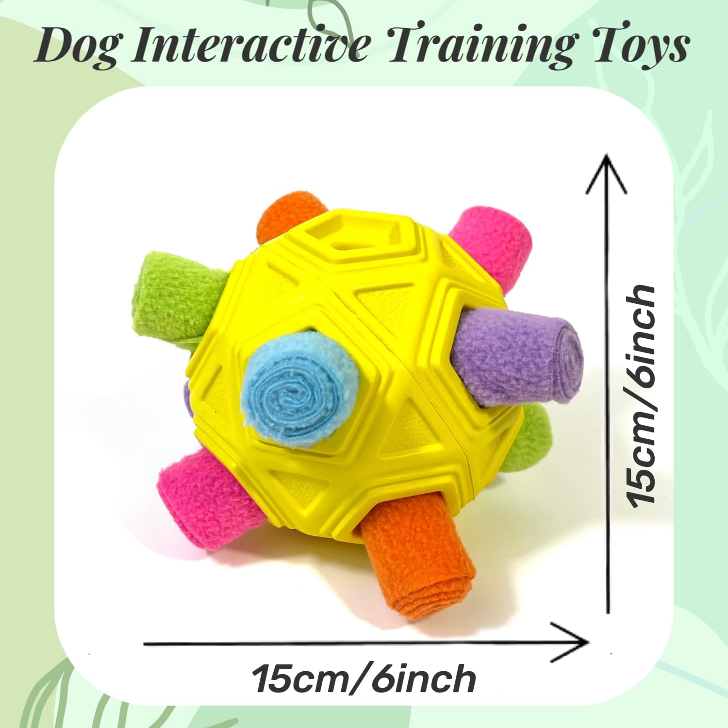 Pelota de olfateo para perros, juguete interactivo irrompible, tapete de olfateo para cachorros, dispensador de golosinas para cachorros, rompecabezas de alimentación lenta, juguetes para
