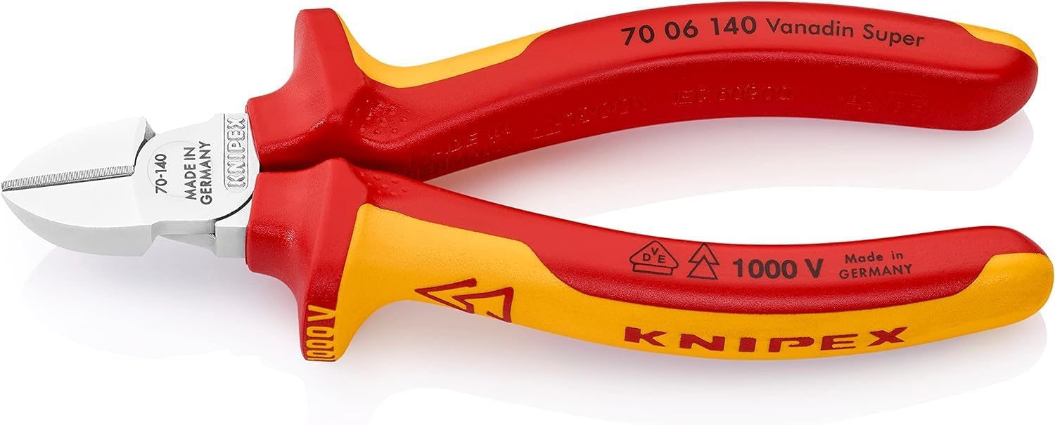 70 06 140 | VDE Diagonal Cutter | Multi-Component Handle | Chrome Plated - 140mm