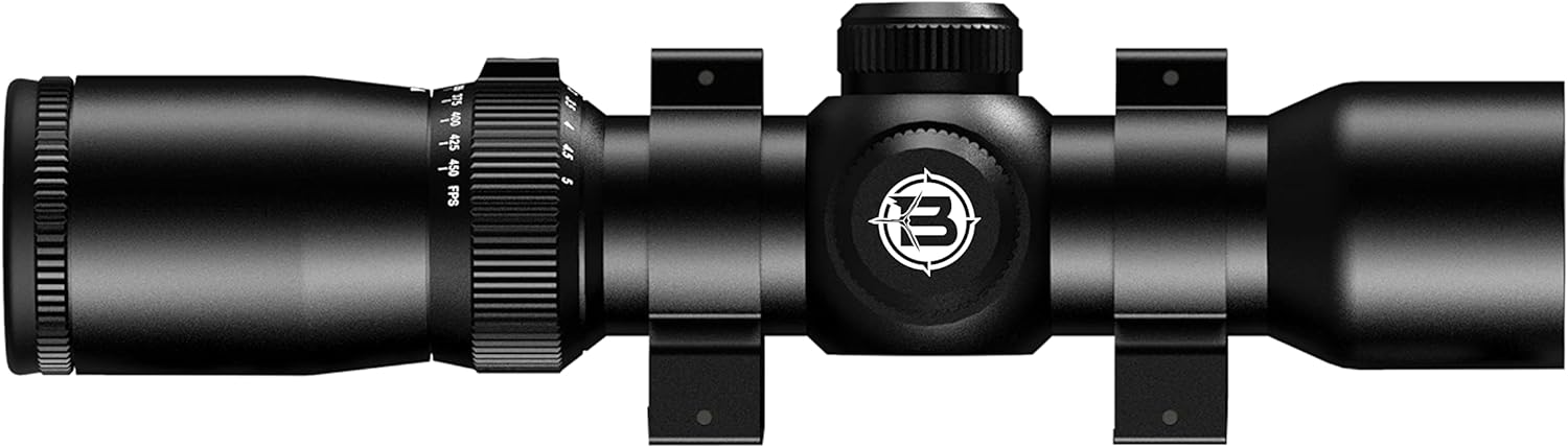 Barnett 1.5-32mm 2-100 Yards Precision Reticle Red/Green Illuminated Scope for Crossbows, Perfect for Fading Light Conditions