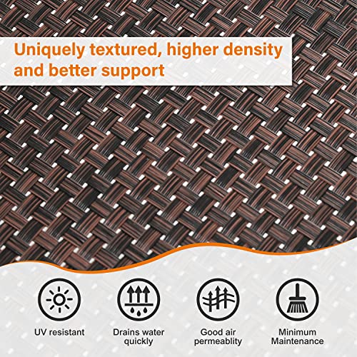 Anmutig Aluminum Lounge Chairs For Outside, 3 Pieces Patio Adirondack Chairs Set With Table (Black) #TOP7