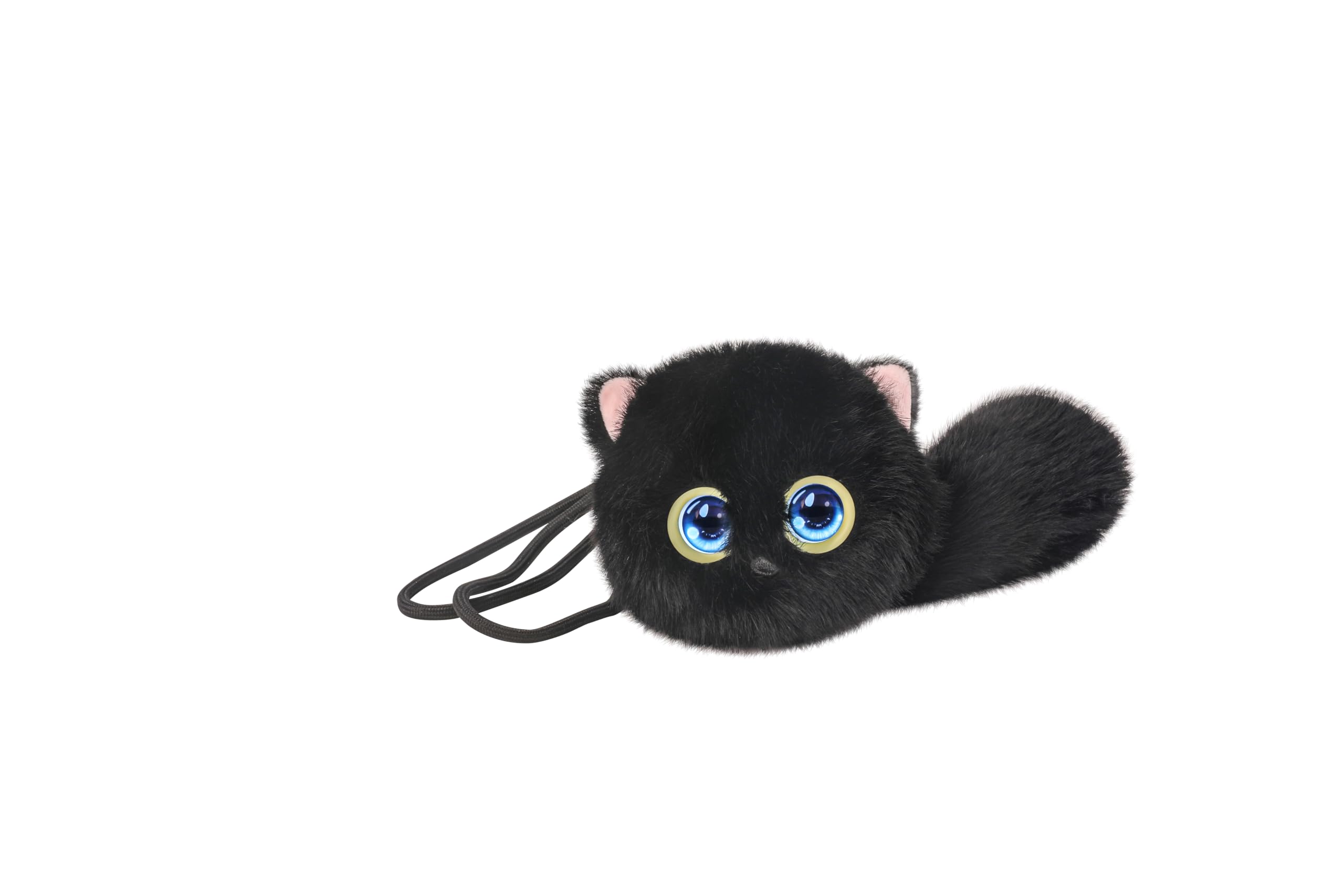 TOY.TM AI Interactive Voice Companion Plush Cat Toy, Deep Black