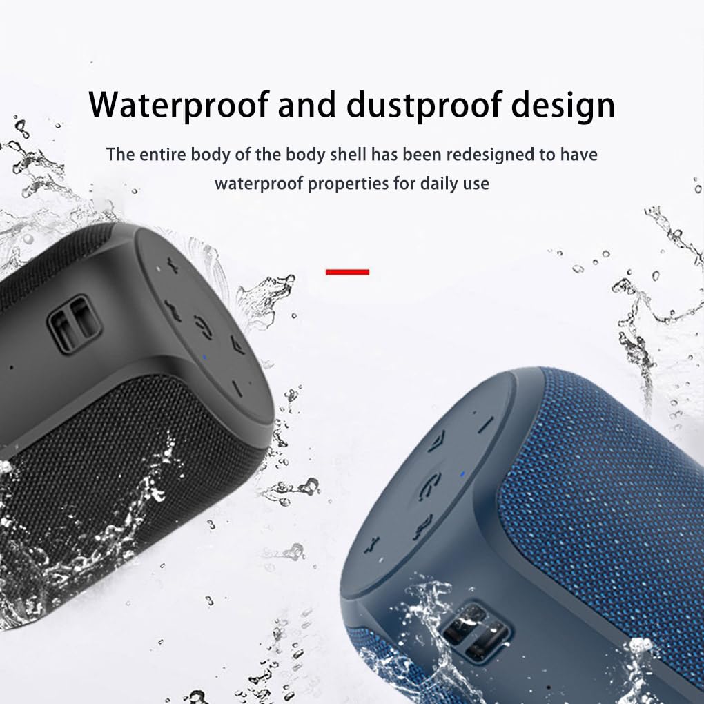 Altoparlante wireless impermeabile IPX6 Subwoofer Surround Sound Altoparlante Lettore musicale Altoparlanti Conferenze di canto Guida turistica, Blu