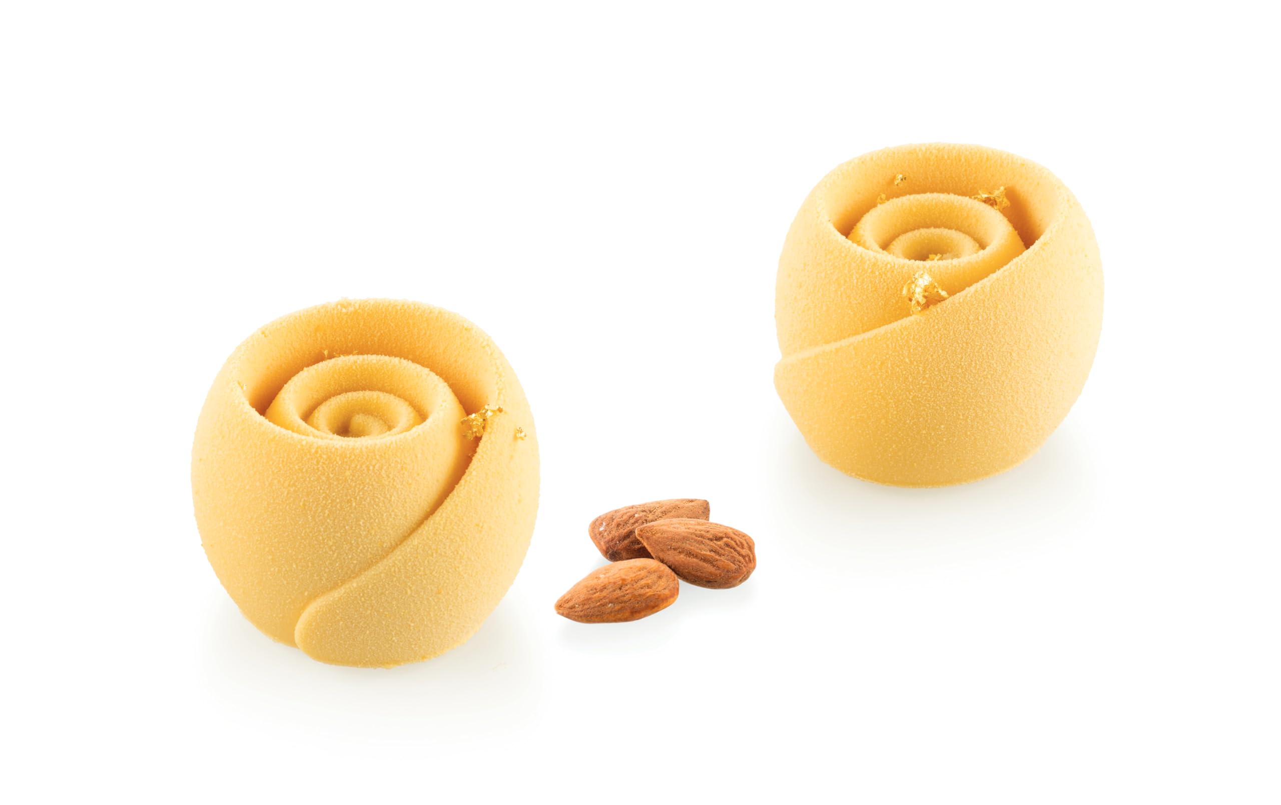 silikomart Stampi in Silicone per Dolci – Givre 90 - ⌀60 H 45 MM - Accessori Professionali per Natale e Pasticceria - Stampini Monoporzione per Dolci Forno