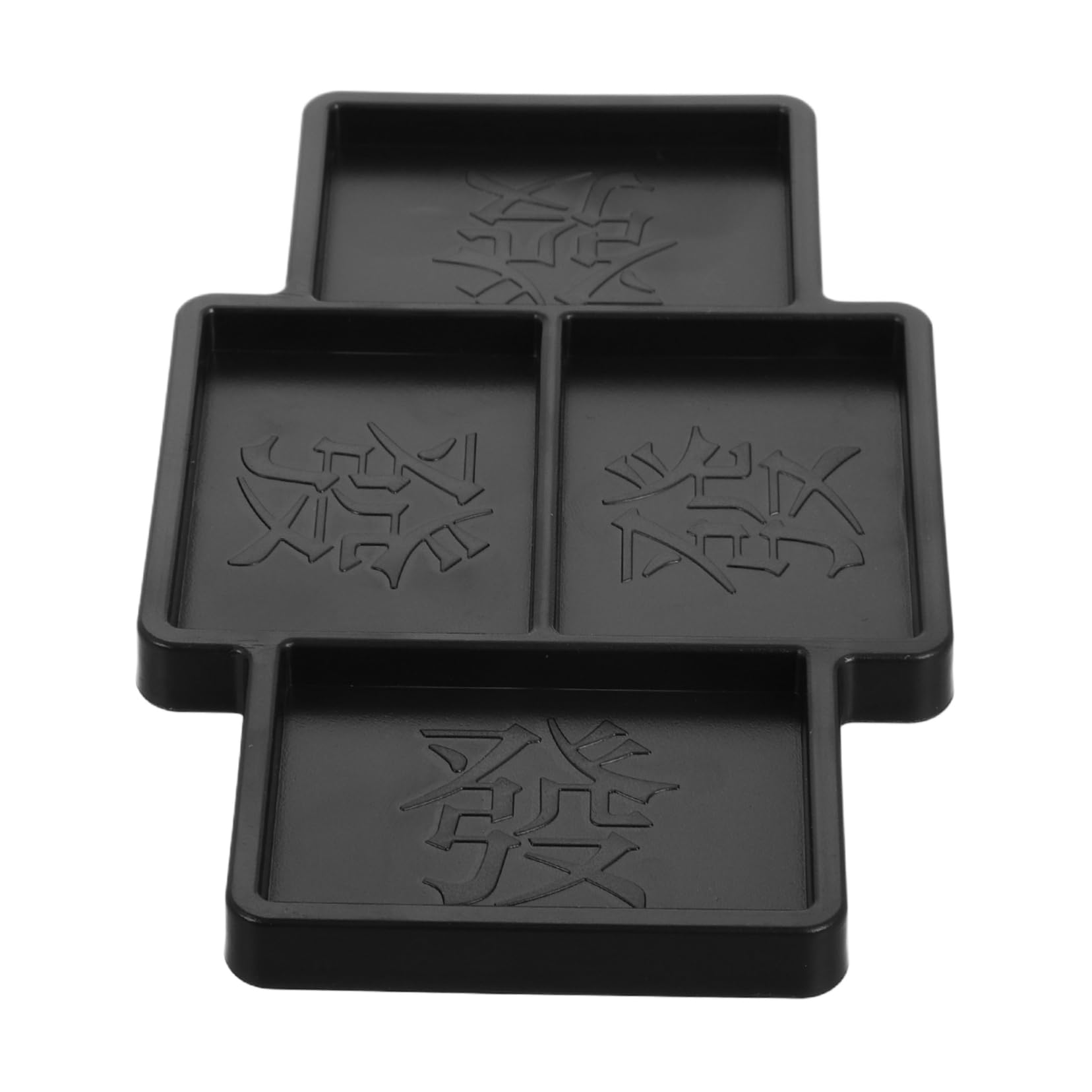 LABRIMP Elegant Mahjong Dingque Box for Sichuan Mahjong Portable Organizer Token Holder and Disc Tray