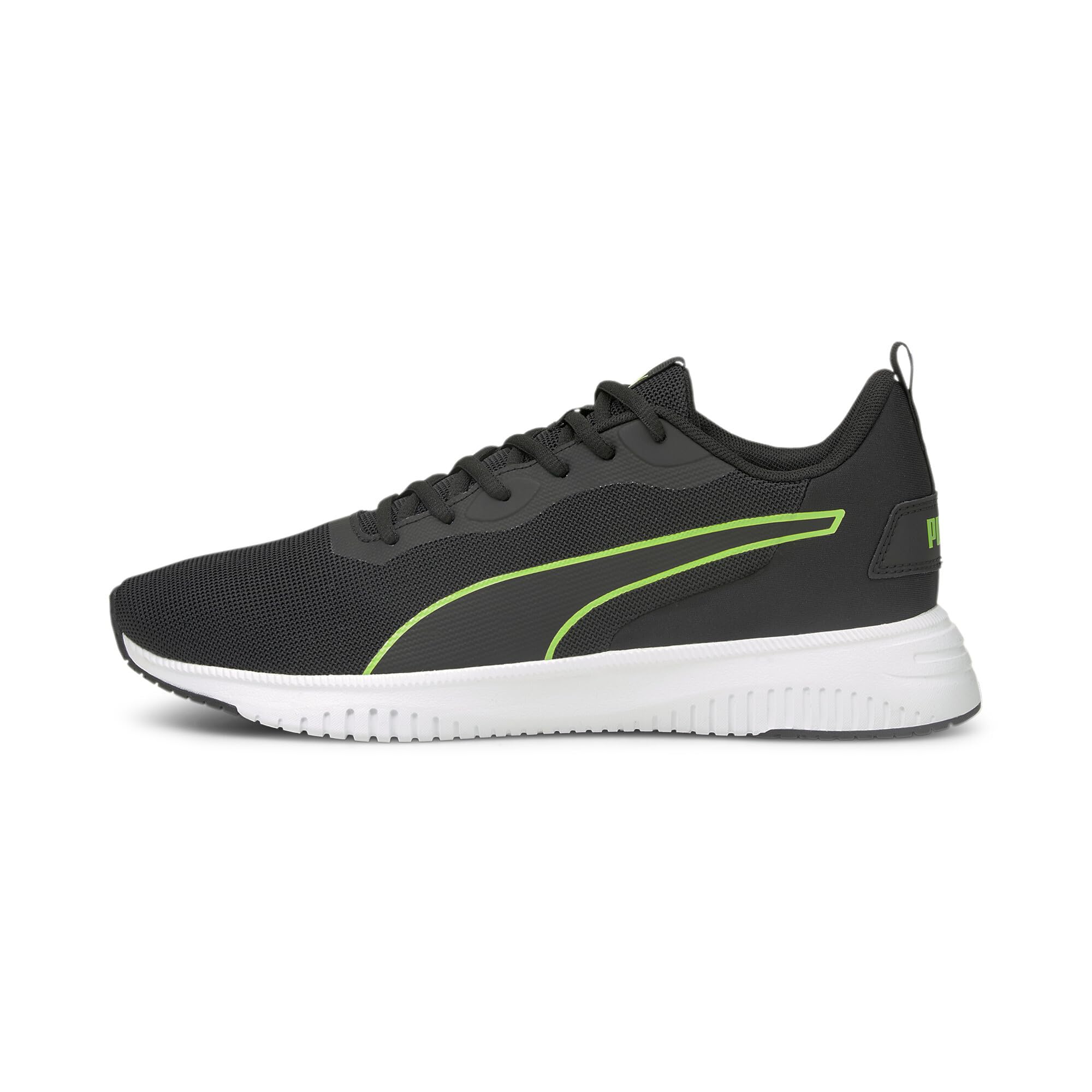Puma Unisex-Adult Flyer Flex Black-Green Glare Running Shoes - 6 UK (19520103) (B08MQP4XNG) Amazon Price History, Amazon Price Tracker
