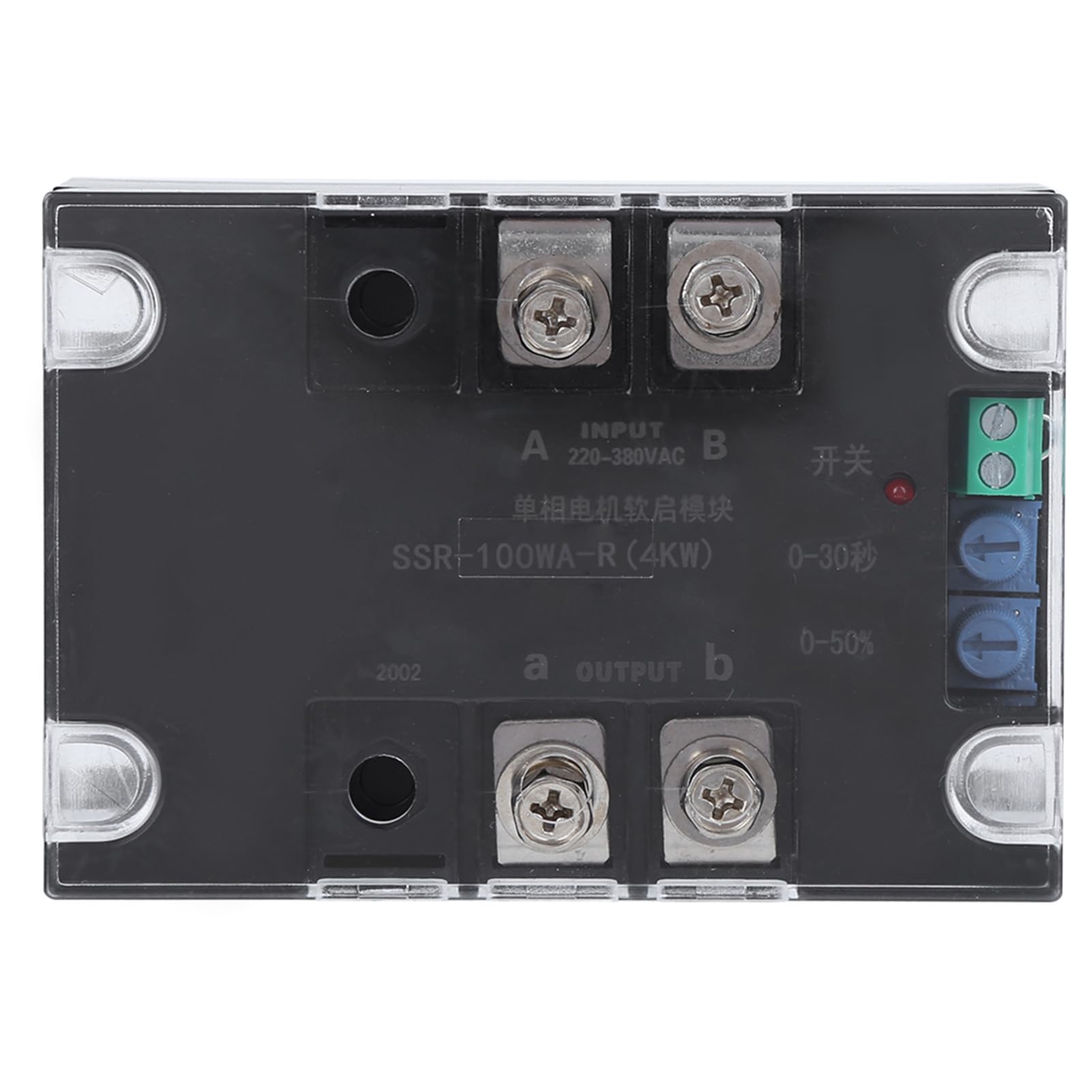 SSR-100WA-R (4KW) Tarjeta de arranque de motor Controlador de arranque suave con arranque suave sin parada suave para motor monof¨¢sico ordinario(M¨®dulo)
