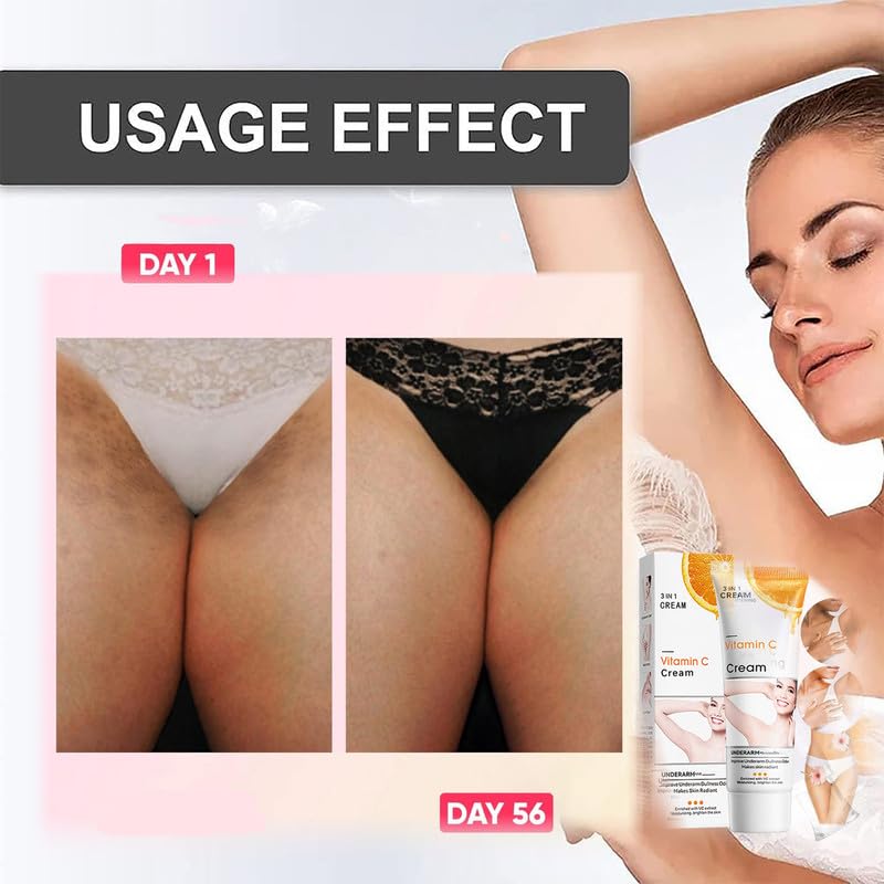 Miniatura 8 de Crema para Aclarar las Axilas y Partes Intimas, Para Piel Entrepierna, Manchas Codos, Piernas Zonas, Íntimas Cara Axilas, Rodillas Cuello 50G (1