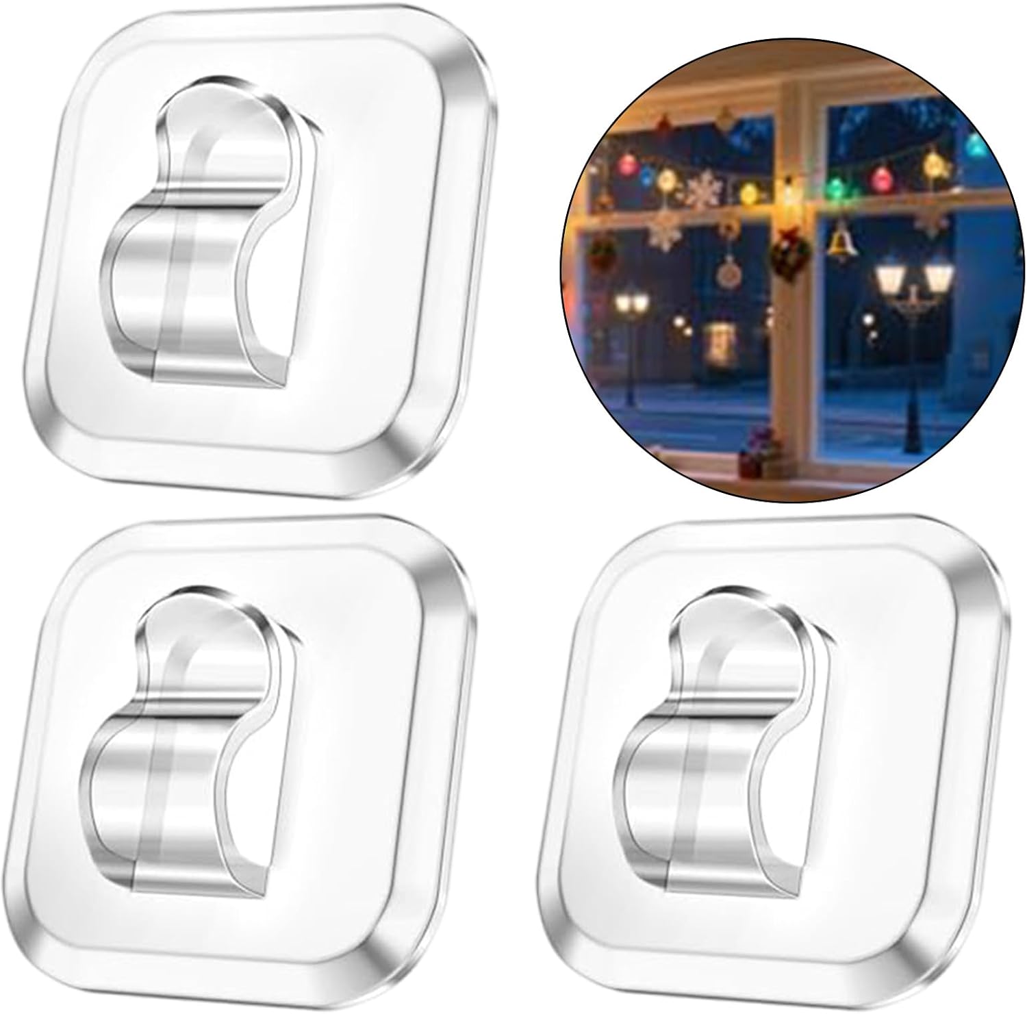 Crystals Clear Light Cable Clip Sturdy for Holiday Decorations Cable Clip for Wall