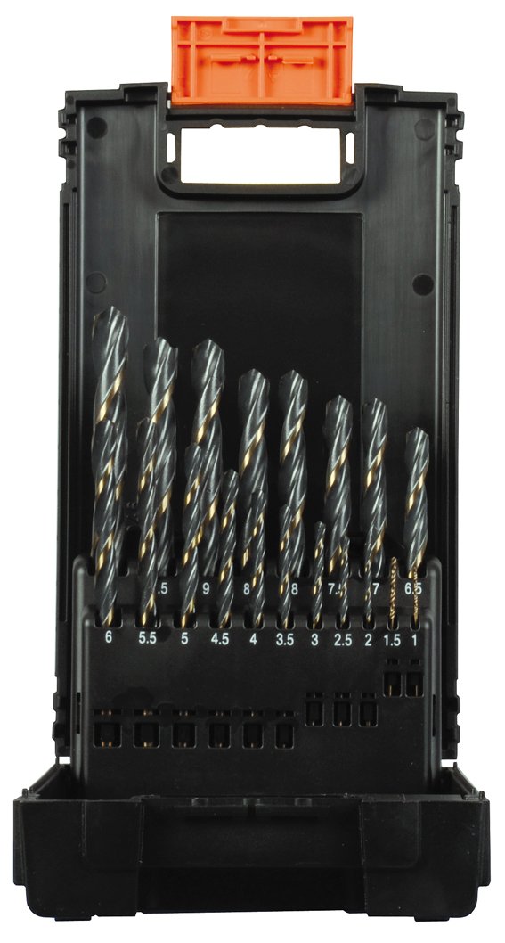 67311 Drill bit Set HSS-R+Premium 1-10 mm 19pcs Plastic case