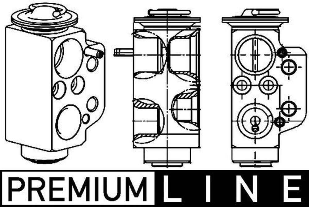 MAHLE AVE 71 000P Expansionsventil, Klimaanlage für VW TRANSPORTER T5 Van (7HA, 7HH, 7EA, 7EH) u.a.