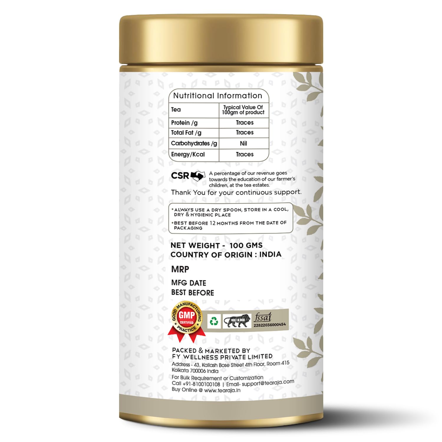 Makaibari Bai Mu Dan White Tea ( Pai Mu Tan or White Peony ) 100 GMS | 100 % Pure Single Estate | Makaibari | White Tea | Rich in Antioxidant | Leads to Healthy Lifestyle | 1