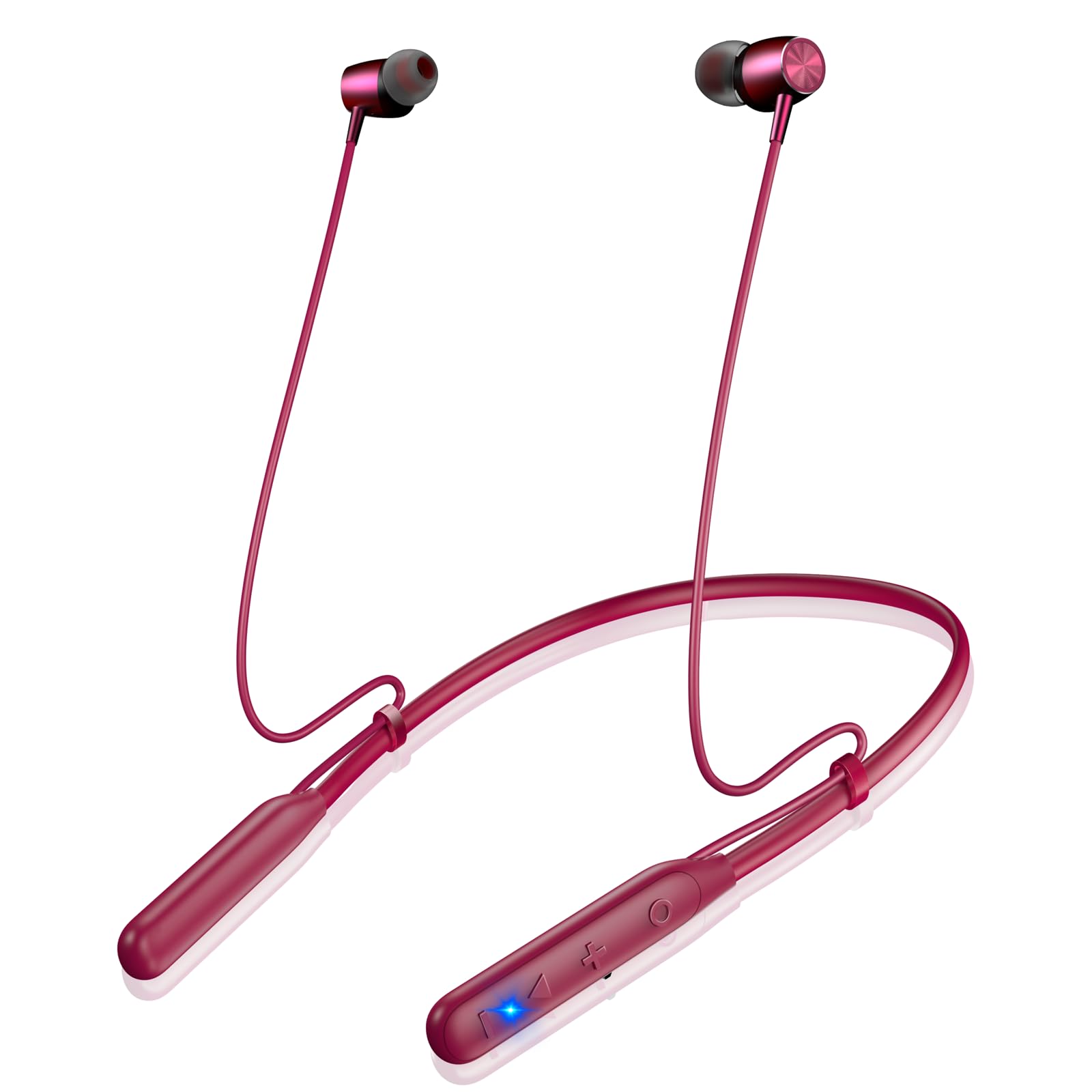 Amazon.co.jp: イヤホン Bluetooth【ネックバンド型・コード調整・40