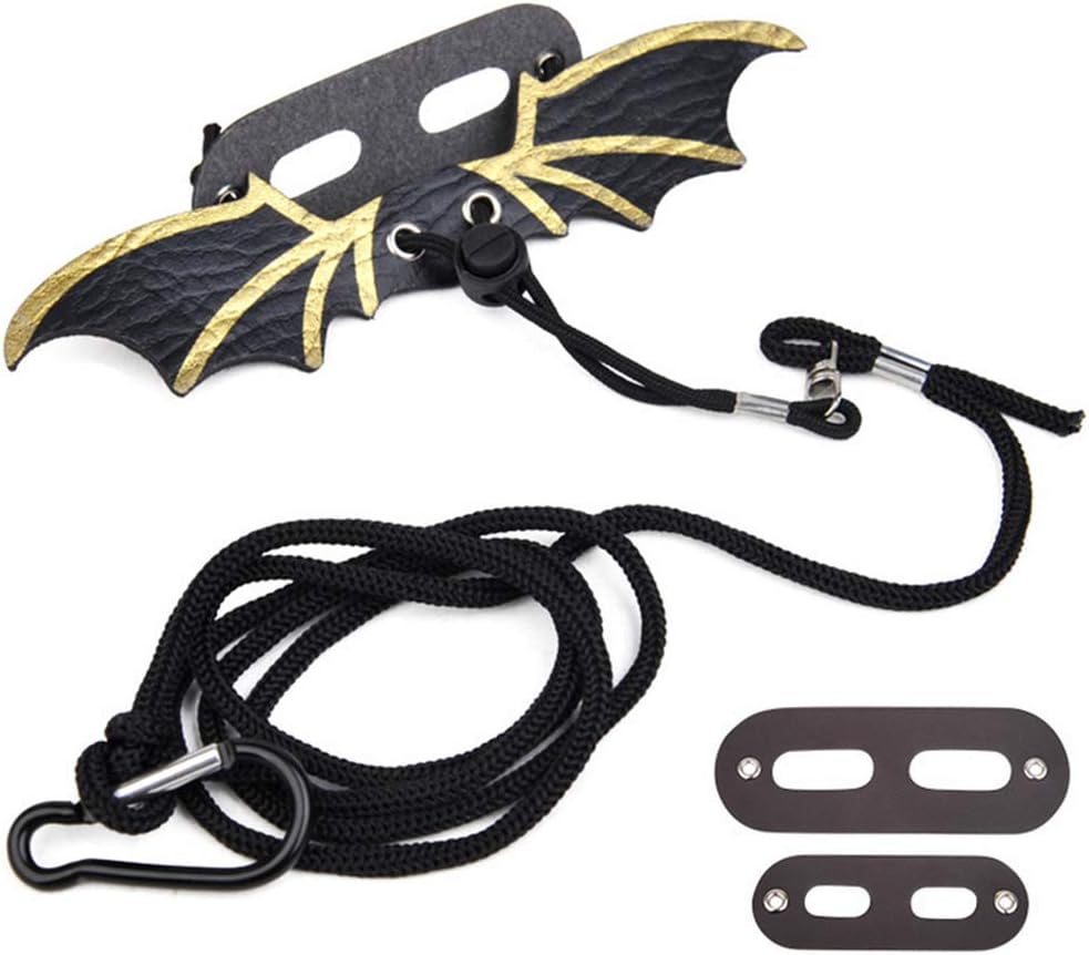 UNWSTYU Adjustable Lizard Leash Bearded Dragon Harness Safety Walking Leash with Cool Wing Shape