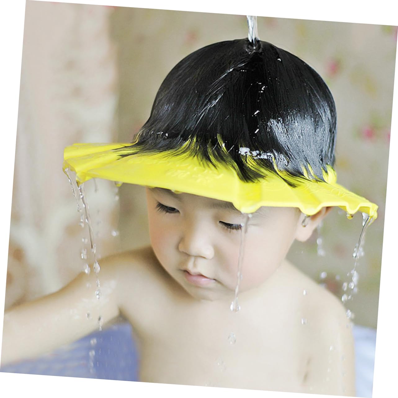 VICASKY 12pezzi Cappellini Da Doccia Impermeabili Per Ragazzo Ragazza Da Regolabili Eva Protezione Shampoo Per Doccia Casual Comfort e Design Divertente Per Bagno Senza Stress
