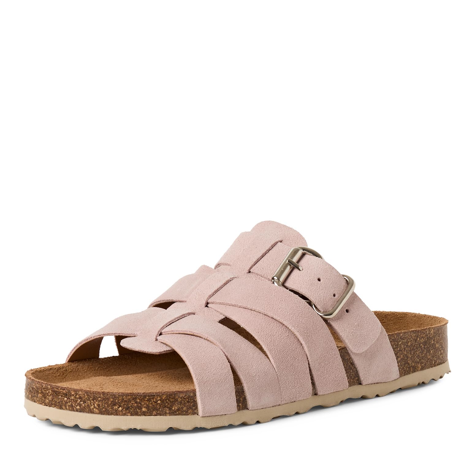 Tamaris Women's footbed mule leather flat pink 3.5 UK