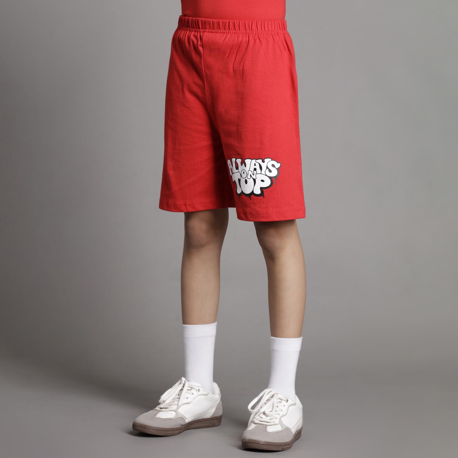 T2F Chłopięca bawełna z nadrukiem Regular Fit T-shirt i szorty zestaw odzieży (3 sztuki)