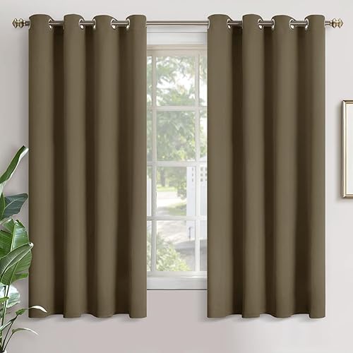 YoungsTex Cortinas opacas para dormitorio, con aislamiento térmico y ojales, cortinas de oscurecimiento y reducción de ruido para sala de estar, 2