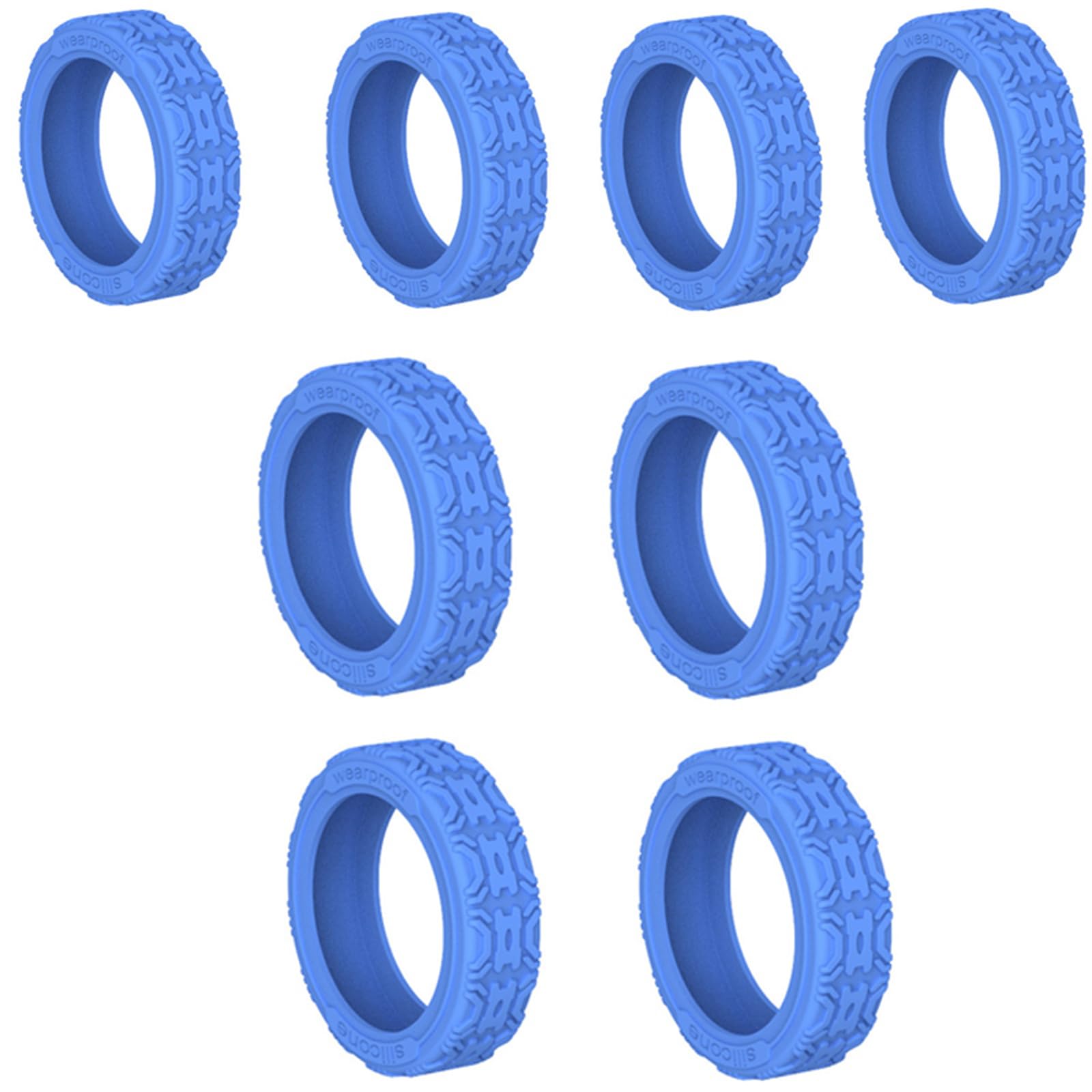 Maxtonser 4pcs Practical Silicone Luggage Wheel Protectors Cover for Travel Suitcases Reduce Noise Wheels Guard Cover