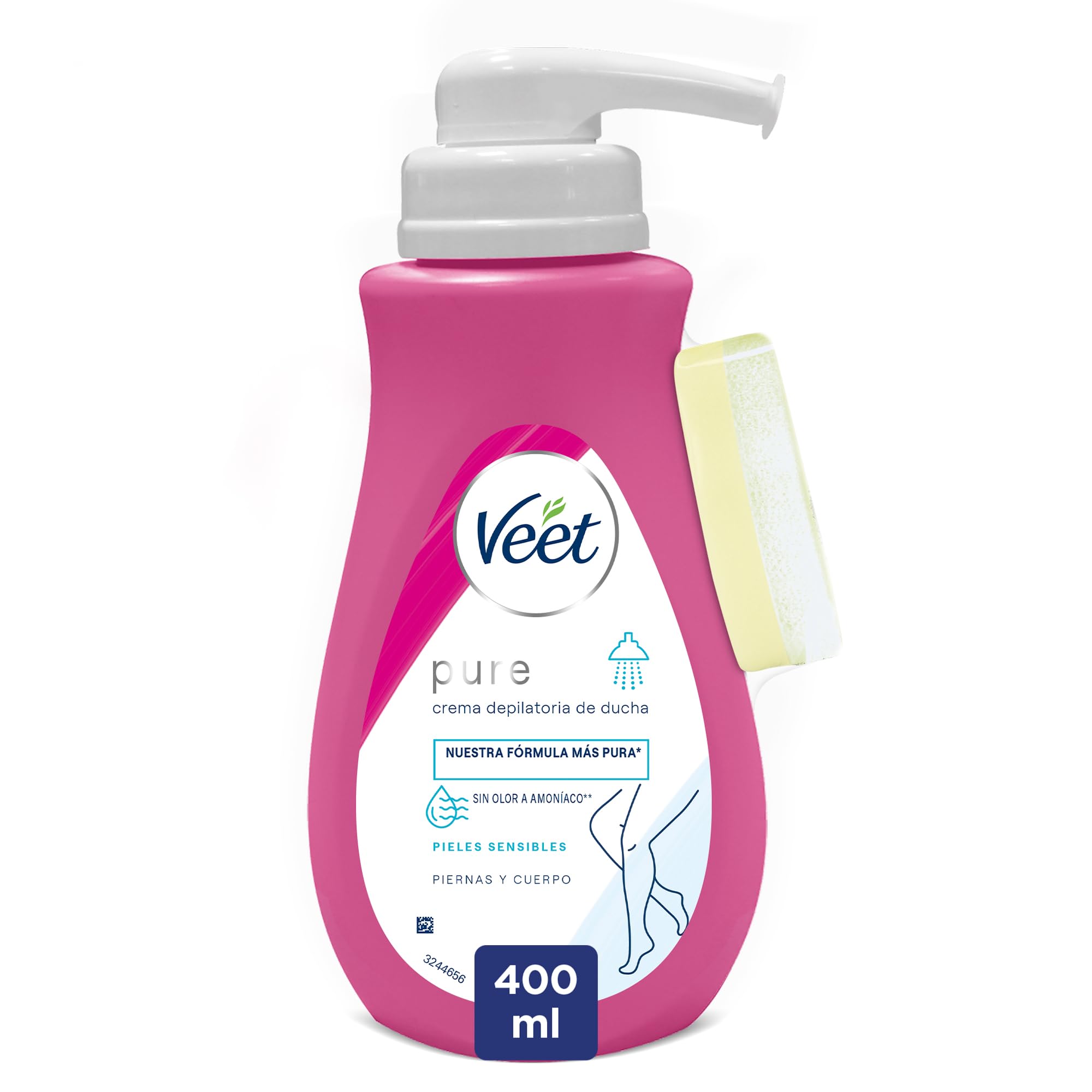 Veet Crema Depilatoria de Ducha - con Dosificador, Piel sensible-400ml