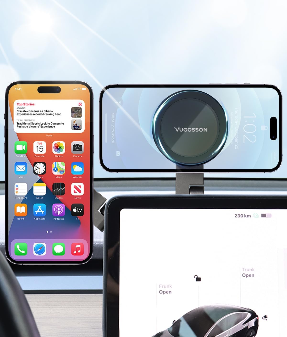 Vugosson Tesla Phone Mount Stronger Alloy