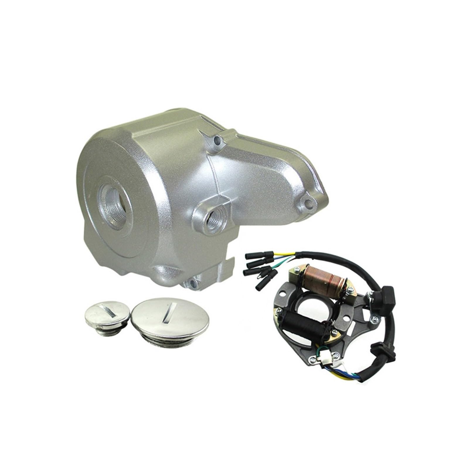 stojany silnika osłona Osłona stojana silnika moto Do 50cc-125cc | Motocykl Pit Dirt Bike ATV Quad Engine 2 cewki Magneto Stator Pokrywa(Stator And Cover)