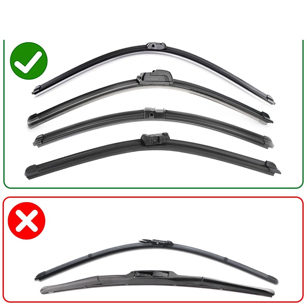Escobilla limpiaparabrisas Para Limpiaparabrisas Coche 6 Mm, Natural | 10 Tiras De Goma Para Limpiaparabrisas Coche 6 Mm, Natural, 14, 16, 17, 18, 19, 20, 21, 22, 24, 26, 28 30 Pulgadas