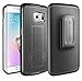Galaxy S6 EDGE Belt Case, Encased Ultra-Slim Grip Case & Belt Clip Holster [Built-in Kickstand]Lifetime Replacement Warranty (Samsung Galaxy S6 EDGE)