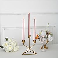 Vista 8 de Efavormart - Juego de 3 velas LED cónicas sin llama parpadeantes de 11 pulgadas, funciona con pilas, decoración del hogar y boda, color dorado rosa