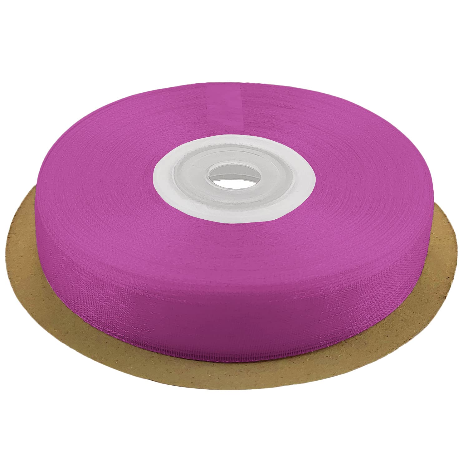 Netuno 1 roll of Satin Organza Ribbon Fuchsia 12 mm x 32 m (0.47 in x 12.6 in) Decorative Fabric Ribbon for Gifts Crafts Weddings Communion Baptism Christmas Birthdays Wrapping Scrapbooking DIY