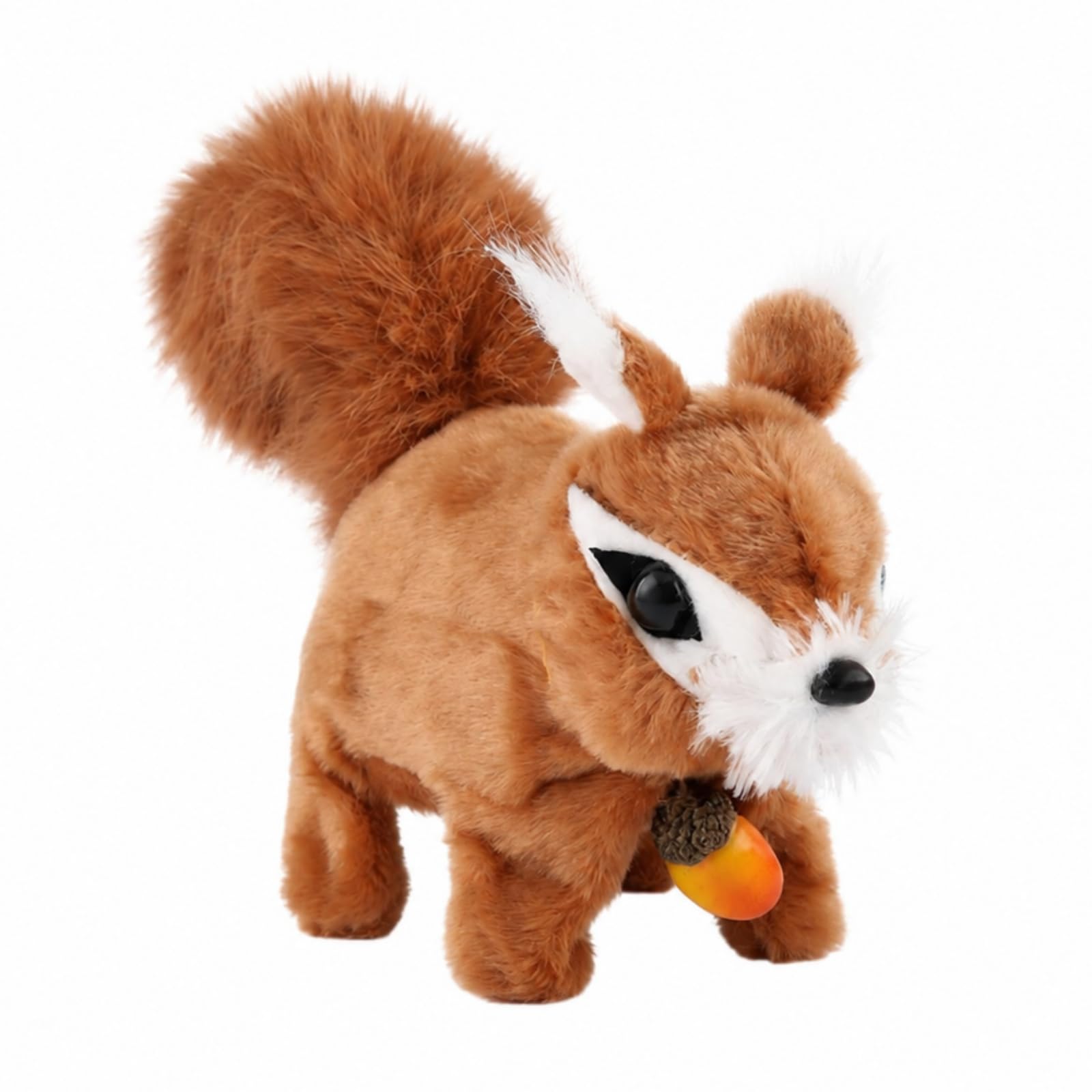 harayaa Children Animated Figure Walking Squirrel Toy Talking Animal Stuffed Doll Interactive Pet With Moving Mouth And Suitable for indoor play birthdays gift giving, Brown