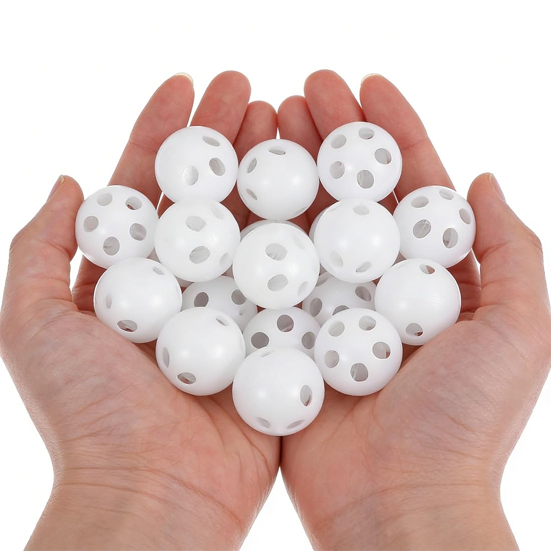 LAKJUOZ 20 Bolas De Sonajero Para Coser, Bolas Blancas De Sonajero, Fabricante De Ruido Para Peluches, Juguetes Para Bebés Y Mascotas, 24 Mm De Diámetro, Juego De Manualidades