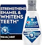 Crest Pro-Health Advanced Mouthwash, Alcohol Free, Extra Whitening, Energizing Mint Flavor, 946 mL (32 fl oz)