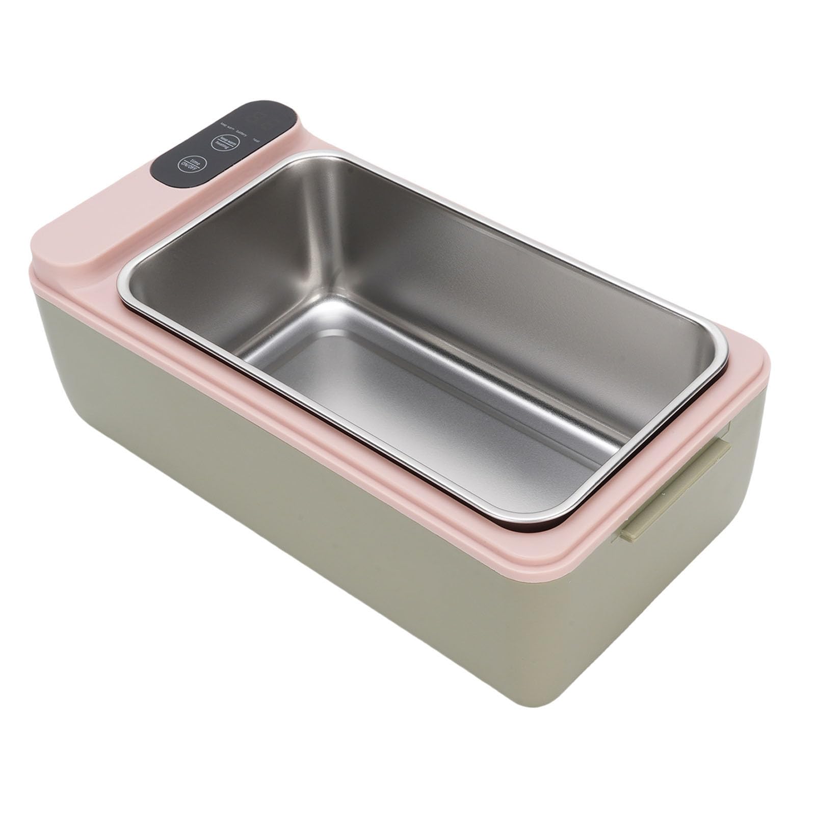 Kabellose Elektrische Lunchbox 40W, Warmhaltebox für Essen mit 1L 304 Edelstahl-Innenbehälter und Auslaufsicherer Design für Reisen, Arbeit, Outdoor (GREEN)