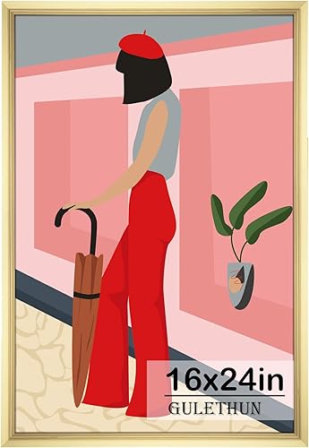 Vista 94 de GULETHUN Marco de fotos de 24 x 36 pulgadas, marco para póster blanco, decoración del hogar, marcos naturales de galería, formato horizontal