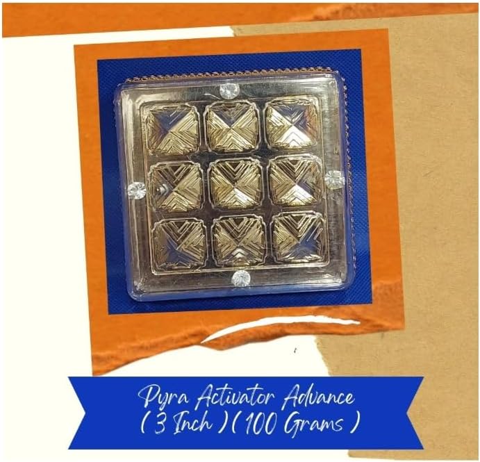 Rudrashiv Blessing PYRA ACTIVATOR Advance - Activate Plots/Virtual Partition and CAN BE Used for Any VASTU DOSH NIVARAN (3 Inch) (100 Gram)