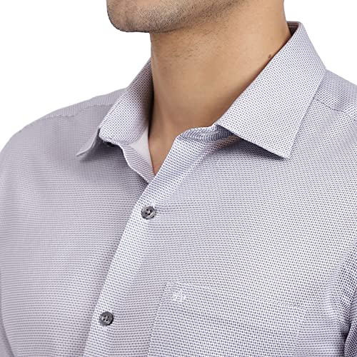 Image of Arrow Men Slim fit Cotton Printed Long Sleeves Cutaway Collar Shirt