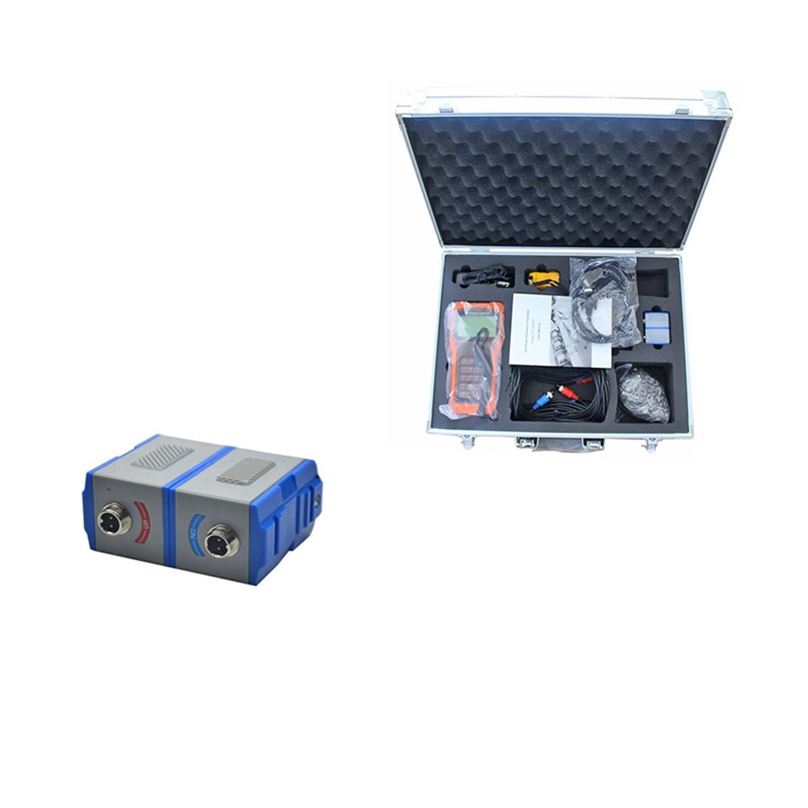 TUF-200h Metro del Flusso d'Acqua TS-2/TM-1/TL-1 Sensore di Morsetto trasduttore Portatile Rs232 Misuratore di Flusso ad ultrasuoni liquidi Digitale(Host Plus TS-2)