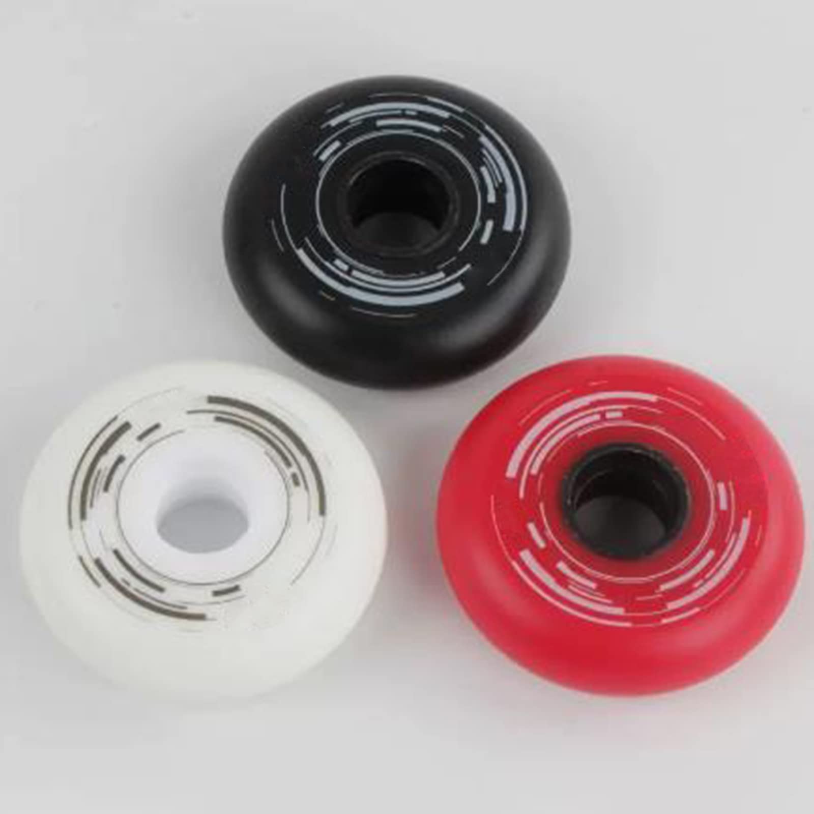 Generico Rotelle per Pattini in Linea Interni/Esterni Ruote di Ricambio per Pattini in Linea 88A Pu Resistenti 72mm 76mm 80mm Ruote per Pattini da velocità Senza Cuscinetti Confezione da 8