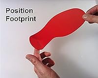 Vista 5 de LiteMark Calcomanías de vinilo para piso, calcomanías de línea para suelo de aula, oficinas, bailes, eventos, marcadores de puntos duraderos