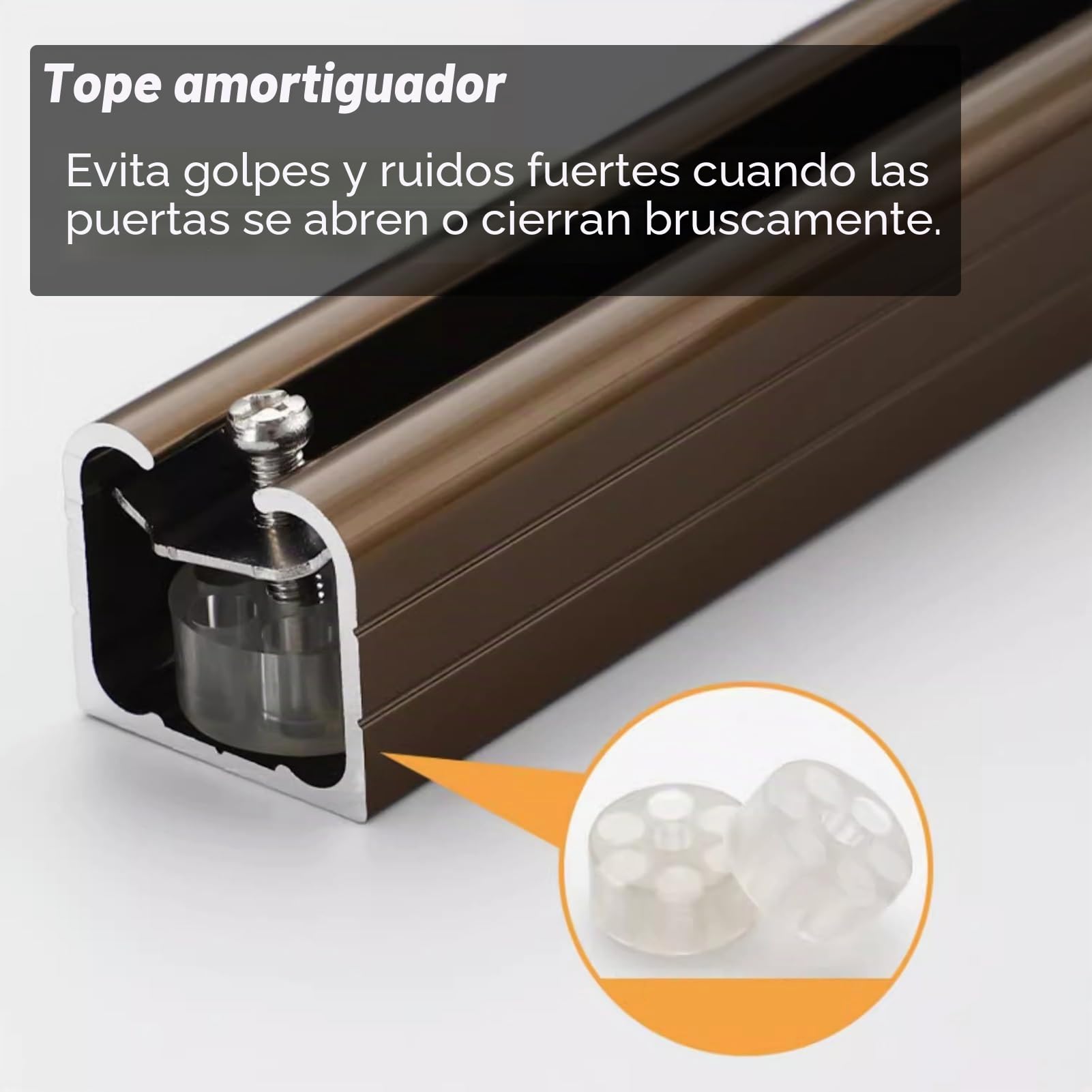 herrajes puertas correderas Kit de Riel para Puerta Corrediza de Alta Resistencia, Juego de Rieles Silenciosos para Puerta de Armario, Herrajes de 2 mm Grosor, Fácil Instalar.(Black,140cm/55.1in)