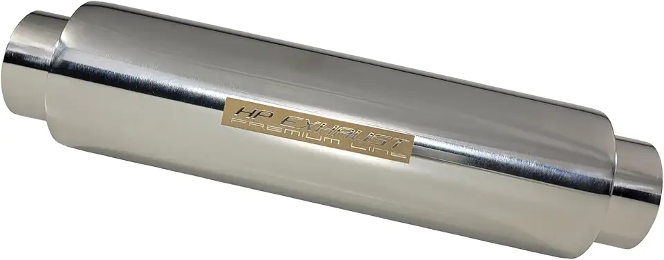 Abafador Esportivo Intermediário Universal JK 2,5 Pol Inox 304 Solda TIG Som Grave Design Racing HP Racing