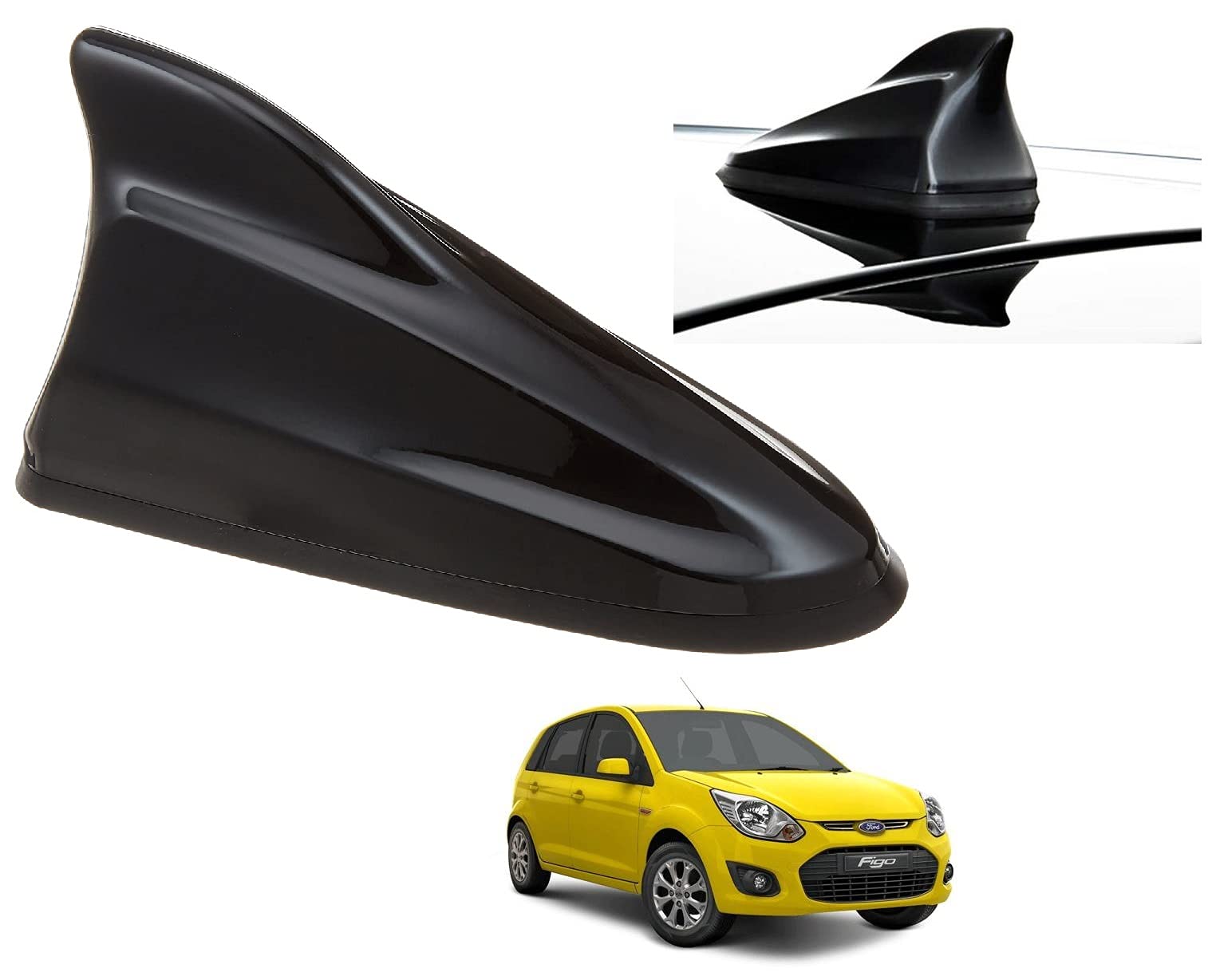 Auto Addict Car Shark Fin Antenna Replacement Antenna (Black,1 Pc) for Ford Figo Old(2010-2015)-image-25