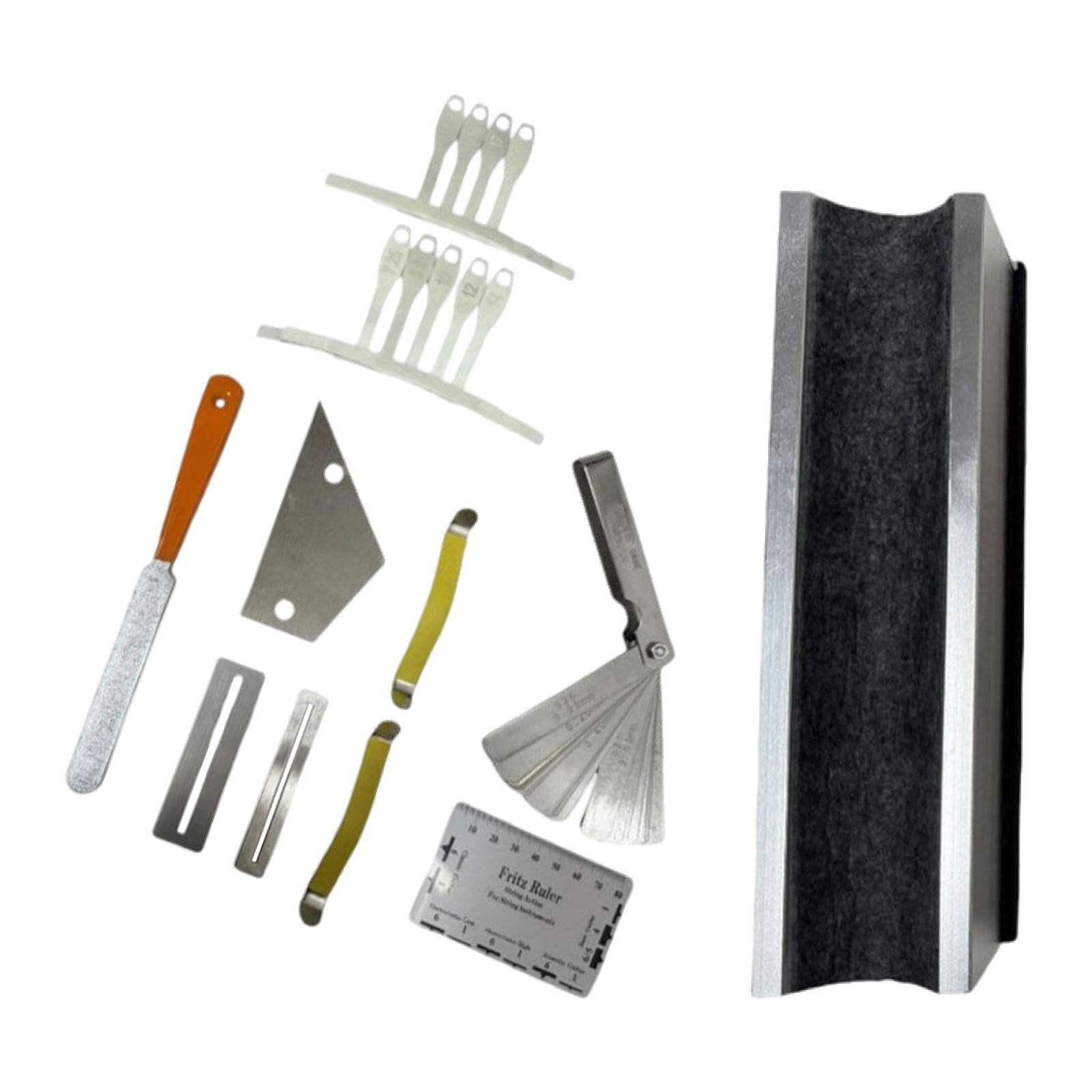Kit de Réparation de Guitare électrique, Ensemble D'outils de Réparation, Acier Inoxydable, Aluminium, Outils de Mesure Professionnels, Support de, 20 Cm X 7 Cm X 6.8