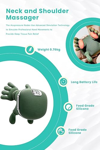 Miniatura 2 de Masajeador inalámbrico 4D CerviFlex  Alivio de tejido profundo Shiatsu con calor, masaje eléctrico Shiatsu de tejido biónico 2026, ajuste de modos