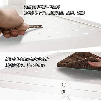 【新品】キャスター  収納 キッチン  折り畳みスチールラック SUNSHINF Amazon｜SUNSHINF スチールラック 折り畳みラック 3段 棚ラック