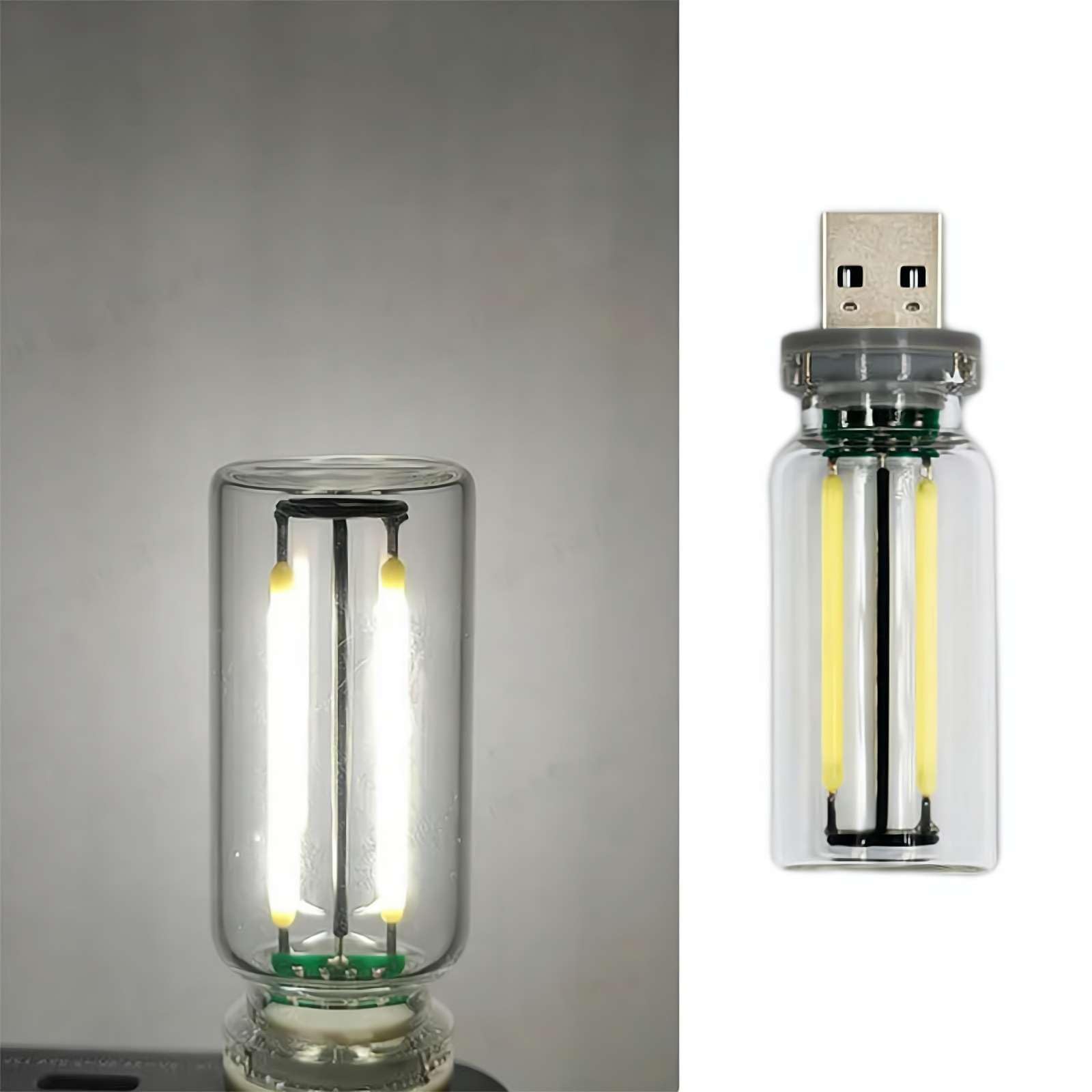 USB Night Light Colorful 5V Touch Dimming USB Bulb LED