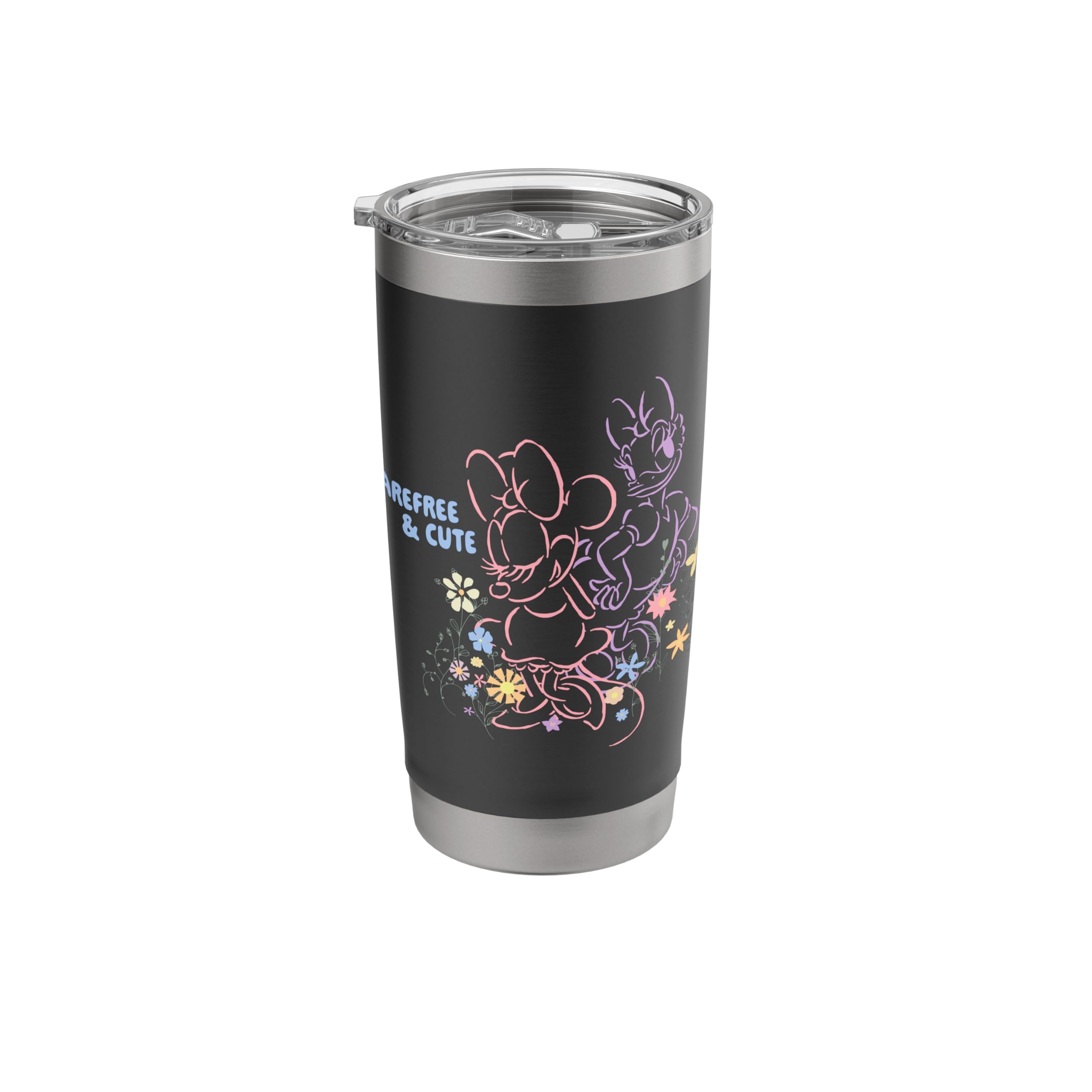Disney Mickey And Friends Carefree & Cute Minnie Daisy Logo Stainless Steel Insulated Tumbler