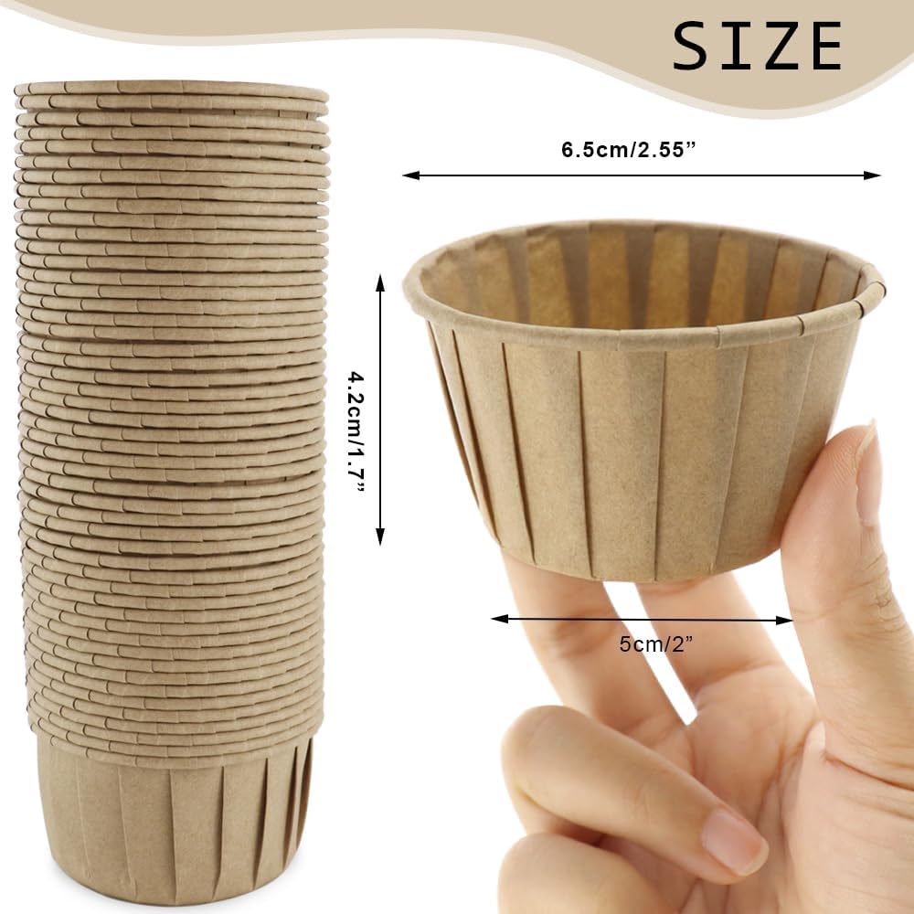 50 Pcs Cupcake Case Liners Wrappers Baking Muffin Paper Cups