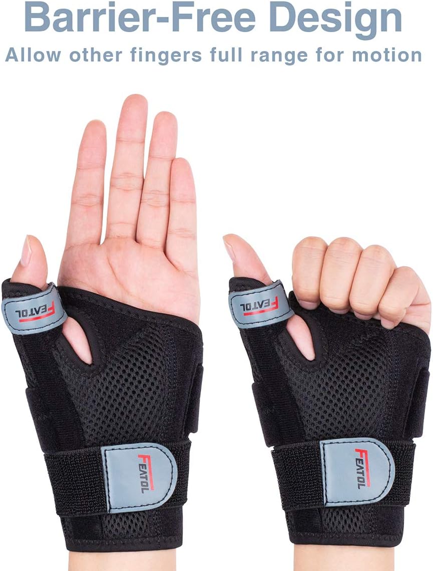Reversible Thumb Splint Brace Stabilizer,Thumb Brace for Arthritis,Carpal Tunnel,Sprains and De Quervain's Tenosynovitis,One Size Fits Most…
