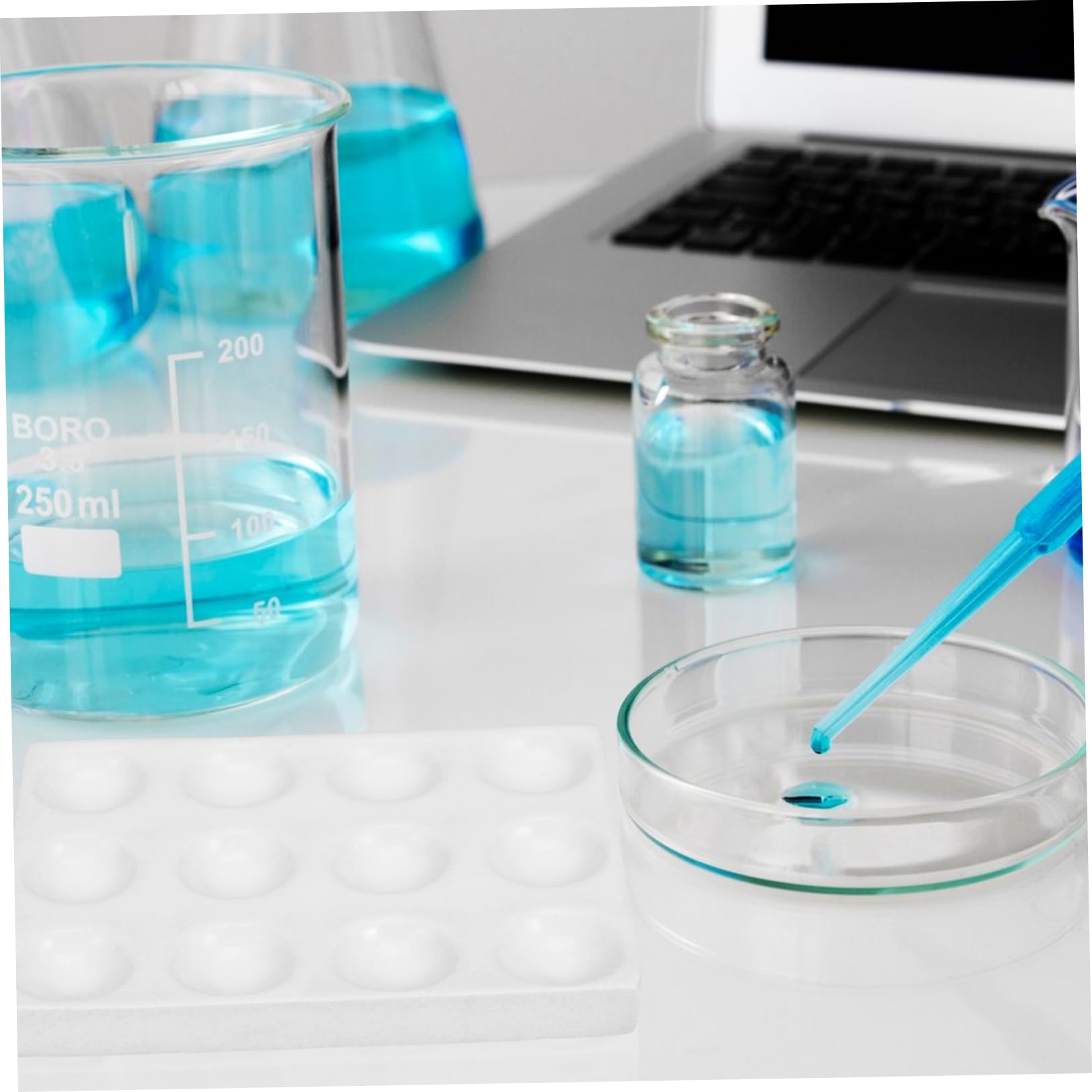 Keramik Tüpfelplatte mit 12 Löchern, Weiß für Laborzwecke | Porzellan Fleckplatte, Wissenschaftliche Experimentierplatte für Laboroperationen, Verschleißfest